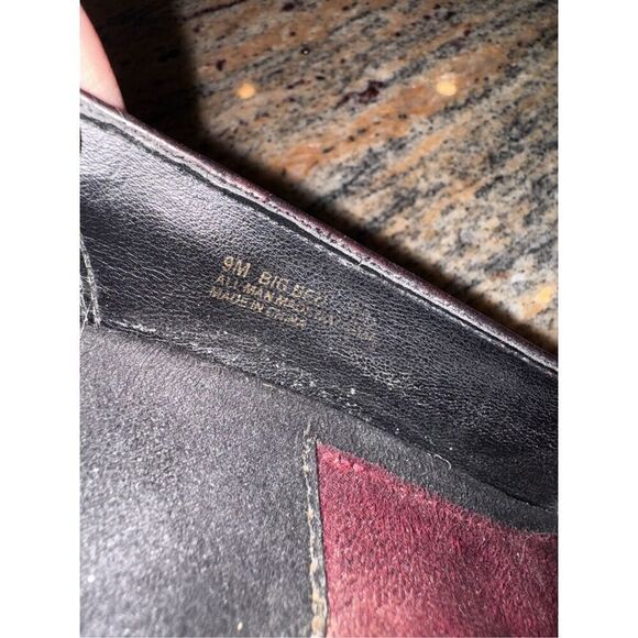 A2 Aerosoles Big Ben Peep Toe Pump Heels Maroon Faux Leather Size 9 - Picture 10 of 12